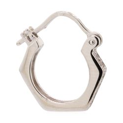 0.2 ctw Diamond Earrings - 18KT White Gold