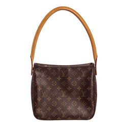 Louis Vuitton Monogram Canvas Leather Looping MM Shoulder Bag