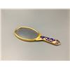Image 4 : Middle 20th Cnetury Cloisonne Small Miror and Comb. Comb has one tooth loss(One tooth repaired)