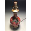 Image 1 : Late Qing Dynasty - Republican Era Table Lamp with Remanufacture of An Old Cloisonne Enamel Vase