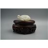 Image 1 : Qing Dynasty, A He Tian White Jade in the Shape of a Bat and a Peach