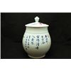 Image 3 : "Jing De Zhen" Blue and White Underglazed-Red "Floral" Jar and Cover with Certification. Artist: Sun