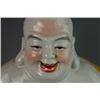Image 2 : An Early 20th Century "Fu Jian Hui Guan" Famille-Rose Figure of Budai with linen at the bottom