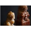 Image 3 : Two Soapstones carved the lion seal