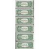 Image 2 : Lot of (6) 1957B $1 Silver Certificate Notes