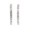 Image 1 : 14KT White Gold 2.00 ctw Inside Out Hoop Earrings