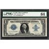 Image 1 : 1923 $1 Silver Certificate Note Fr.237 PMG Choice Uncirculated 64