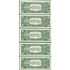 Image 2 : Lot of (5) Consecutive 1957A $1 Silver Certificate Notes