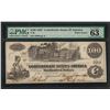 Image 1 : 1862 $100 Confederate States of America Note T-39 PMG Choice Uncirculated 63EPQ