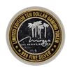 Image 2 : .999 Silver The Mirage Las Vegas, Nevada $10 Casino Limited Edition Gaming Token