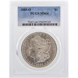 1885-O $1 Morgan Silver Dollar Coin PCGS MS64