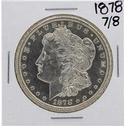 1878 7/8 Strong PL $1 Morgan Silver Dollar Coin