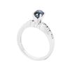 Image 3 : Platinum 1.05 ctw Sapphire and Diamond Ring