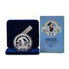 Image 2 : 1988 Rarities Mint Walt Disney 60 Years Mickey & Walt 5oz .999 Silver Coin w/Box