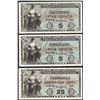 Image 1 : Lot of (3) Series 481 Military Payment Certificate Notes Uncirculated