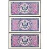 Image 2 : Lot of (3) Series 481 Military Payment Certificate Notes Uncirculated