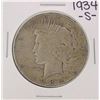 Image 1 : 1934-S $1 Peace Silver Dollar Coin
