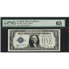 Image 1 : 1928A $1 Funnyback Silver Certificate Note Fr.1601 PMG Gem Uncirculated 65