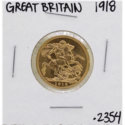 1918-I Great Britain George Sovereign Gold Coin