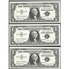 Image 1 : Lot of (3) Consecutive 1957B $1 Silver Certificate Notes