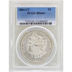 1884-CC $1 Morgan Silver Dollar Coin PCGS MS64+