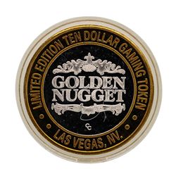 .999 Fine Silver Golden Nugget Las Vegas $10 Casino Limited Edition Gaming Token