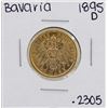 Image 1 : 1895-D Germany-Bavaria 20 Marks Gold Coin