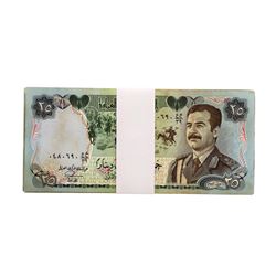 Lot of (25) Iraqi 25 Dinars Saddam Hussein Notes