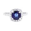Image 2 : 18KT White Gold 1.93 ctw Sapphire and Diamond Ring