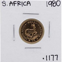 1980 South Africa 1 Rand Gold Coin