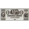Image 1 : 1841 $1 Miners Bank Pottsville, PA Obsolete Note