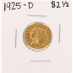 1925 $2 1/2 Indian Head Quarter Eagle Gold Coin