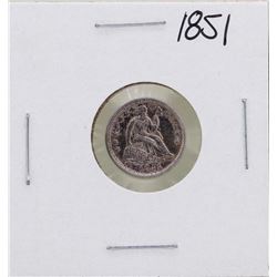 1851 Seated Liberty Half Dime Coin