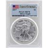 Image 1 : 2017 $1 American Silver Eagle Coin PCGS MS70 First Strike