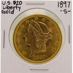 1897-S $20 Liberty Head Double Eagle Gold Coin