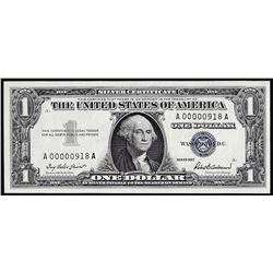 1957 $1 Silver Certificate Note Low Serial 3 Digit Number
