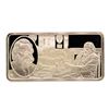 Image 1 : 500 Grain Sterling Silver Franklin Mint 100 Greatest Americans Ingot