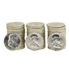 Image 1 : Lot of (3) Rolls of (20) 1963-D Brilliant Uncirculated Franklin Half Dollars