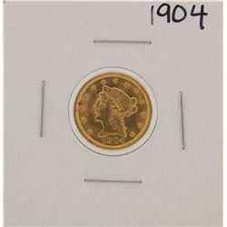 1904 $2 1/2 Liberty Head Quarter Eagle Gold Coin