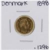 Image 1 : 1898 Denmark Christian IX 10 Kroner Mermaid Gold Coin