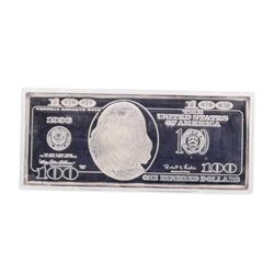 1996 $100 Washington Mint .999 Fine Silver 4 oz. Bar