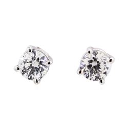 14KT White Gold 0.38 ctw Diamond Stud Earrings