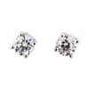 Image 1 : 14KT White Gold 0.38 ctw Diamond Stud Earrings