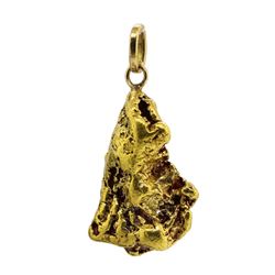 22.4 Gram Gold Nugget Pendant