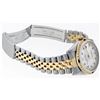 Image 7 : Rolex Men's Two Tone 14K Mother Of Pearl Diamond & Sapphire Datejust Wristwatch