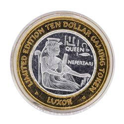 .999 Silver Luxor Las Vegas, Nevada $10 Casino Limited Edition Gaming Token