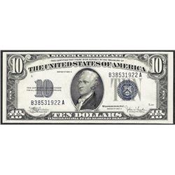 1934C $10 Silver Certificate Note
