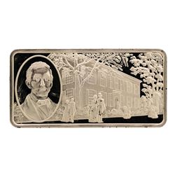 500 Grain Sterling Silver Franklin Mint 100 Greatest Americans Ingot