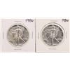 Image 1 : Lot of (2) 1986 $1 American Silver Eagle Coins