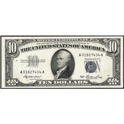 1953 $10 Silver Certificate Note